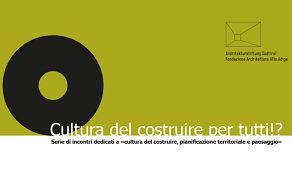 Veranstaltungsreihe online zum Thema «Baukultur, Raumordnung und Landschaft» Baukultur für alle!?