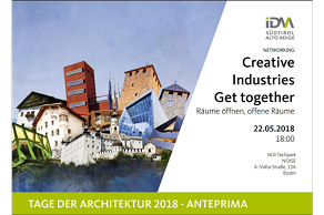 NETWORKING Creative Industries Get together Räume öffnen, offene Räume