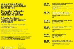 Vortragsreihe: “Ein fragiles Kulturerbe. Architektur des 20. Jahrhunderts erhalten”