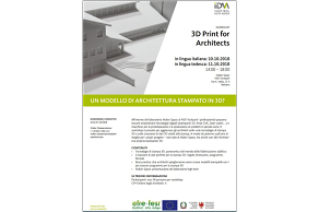 we suggest... laboratorio Maker Space NOI Techpark: 3D Print for Architects