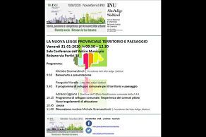 Inu Südtirol LA NUOVA LEGGE PROVINCIALE TERRITORIO E PAESAGGIO