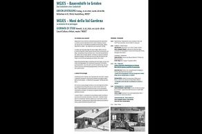 we suggest... MEJES - Bauernhöfe in Gröden Das Gedächtnis einer Landschaft