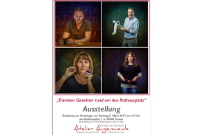 we suggest.. Vernissage Traminer Gesichter rund um den Rathausplatz