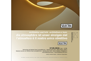 Manfred Draxl conceptlicht at: Architektur und Licht: Die Atmosphäre ist unser einziges Ziel - In Zusammenarbeit mit Selectra